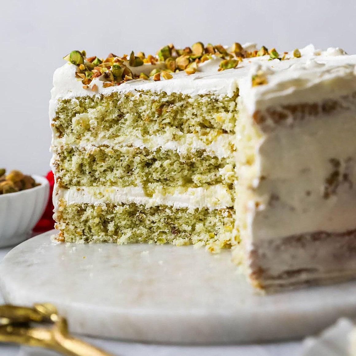 Pistachio Nut Cake, Unique Cakes in San Diego